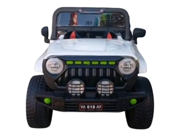 Child's electric car with leather seat D-618-W, 3 image