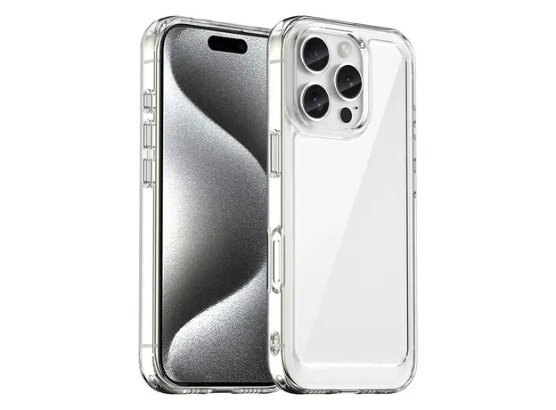 Mobile Case TVC iPhone 16 Pro Clear Case TPU + Acrylic Back Cover