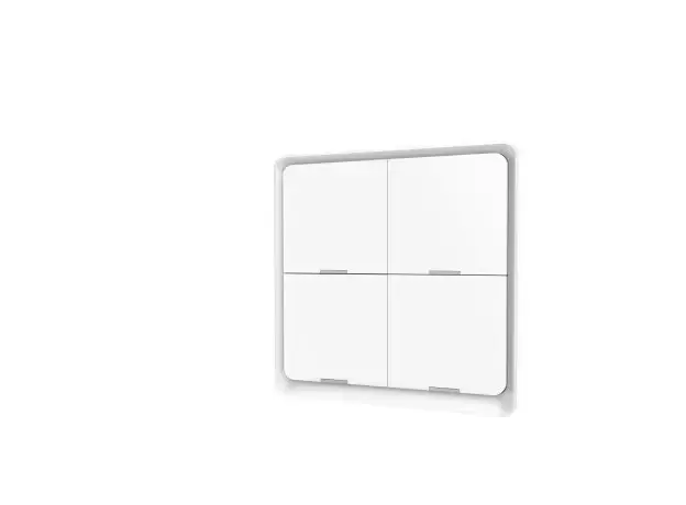 Scene Switch Moes ZT-SY-EU4S-WH-MS Zigbee, 4 Gang, 12 Scenes, Battery Powered, Wireless, White, 4 image