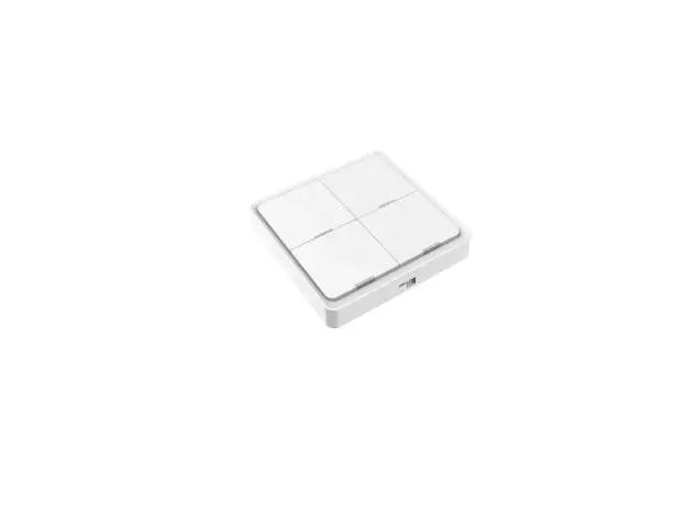 Scene Switch Moes ZT-SY-EU4S-WH-MS Zigbee, 4 Gang, 12 Scenes, Battery Powered, Wireless, White, 2 image