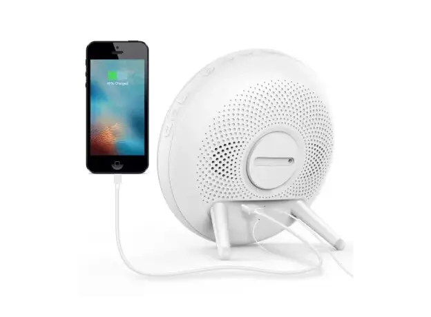 Smart Alarm Clock Moes WB-JK-AC-C Wi-Fi Wake-Up Light, Sunrise Simulation, 7 Colour Light, FM Radio, 4 Alarms, USB 5V/2A, White, 6 image