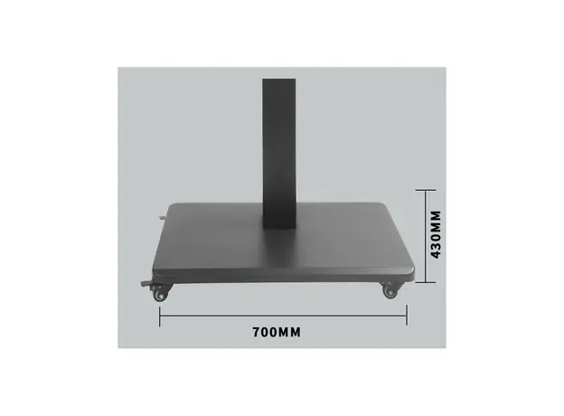 TV Mount Allscreen C1600, 26”-55”, TV Mount With Roller, Black, 4 image