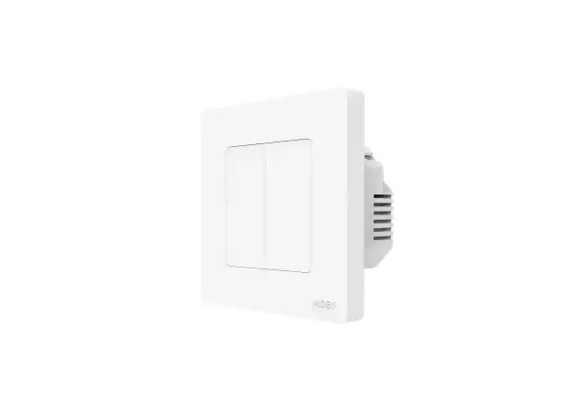 Smart Switch Moes ZS-SR-EU2-WH-MS Star Ring, Zigbee 3.0, 2 Gang Push Button, 10A, White, 3 image