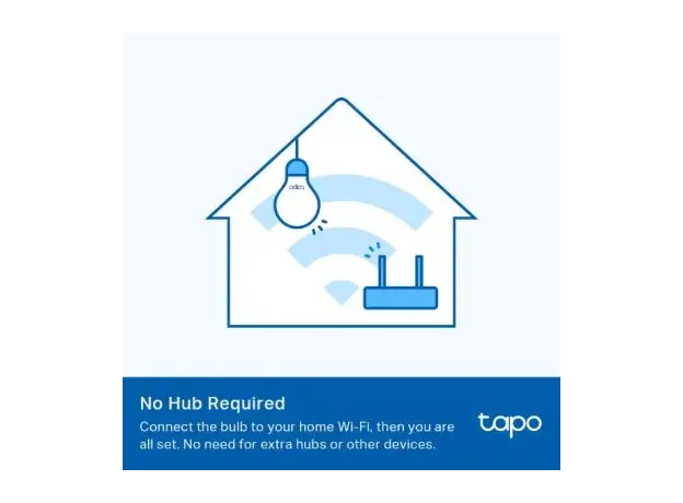 Smart Bulb TP-Link Tapo L510E, Wi-Fi, E27, 806 lm, 8.3W, 2700K, Dimmable, White, 3 image