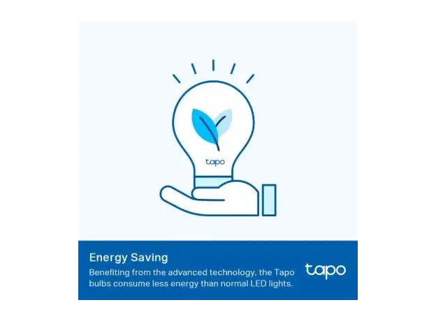 Smart Bulb TP-Link Tapo L510E, Wi-Fi, E27, 806 lm, 8.3W, 2700K, Dimmable, White, 4 image