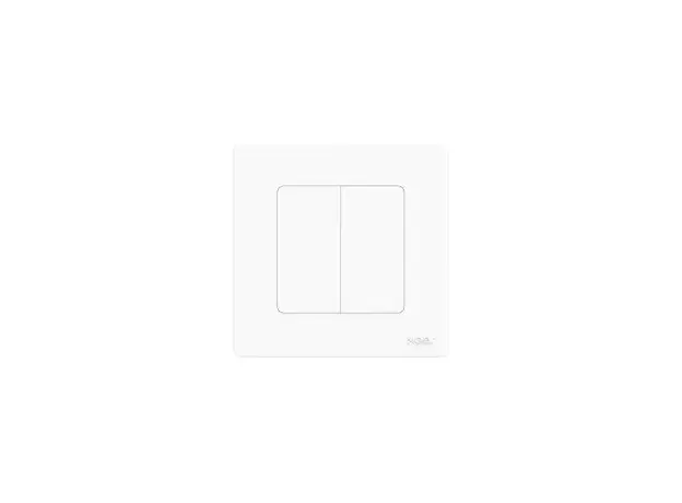 Smart Switch Moes ZS-SR-EU2-WH-MS Star Ring, Zigbee 3.0, 2 Gang Push Button, 10A, White