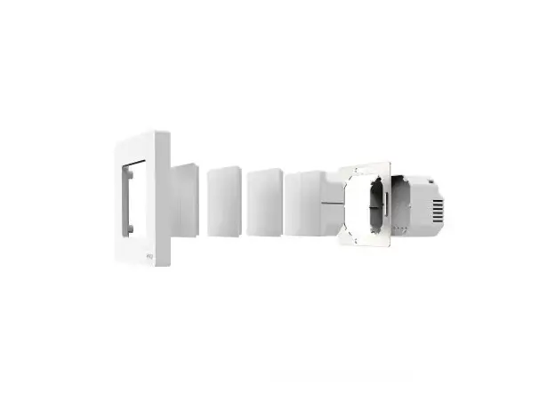 Smart Switch Moes ZS-SR-EU2-WH-MS Star Ring, Zigbee 3.0, 2 Gang Push Button, 10A, White, 4 image