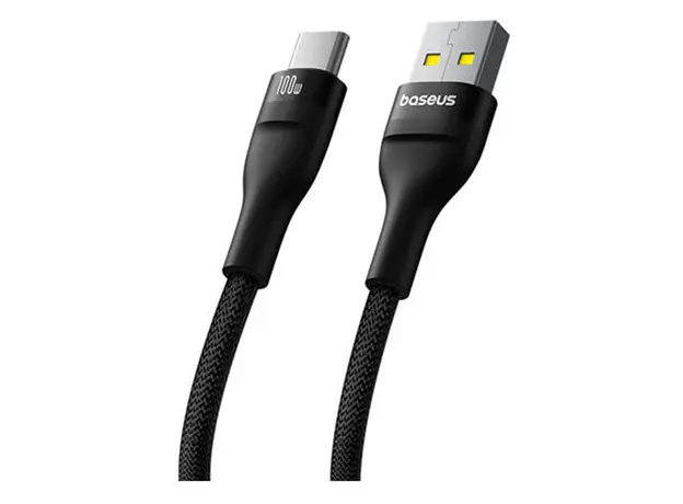 Cable Baseus P10311804111-00 Flash 2 Charging Cable USB-A to USB-C 100W 1m Black, 2 image