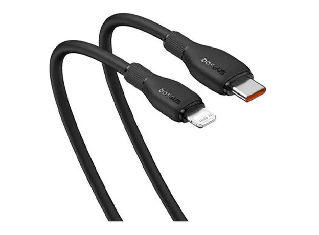 Cable Baseus P10355701111-B1 Pudding Series Fast Charging Cable Type-C to Lightning 20W 1.2m Cluster Black, 2 image