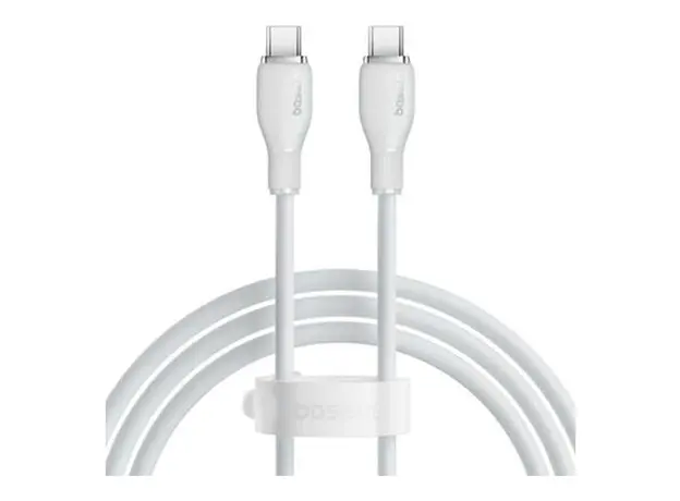 Cable Baseus P10355702221-B1 Pudding Series Fast Charging Cable Type-C to Type-C 100W 1.2m Stellar White