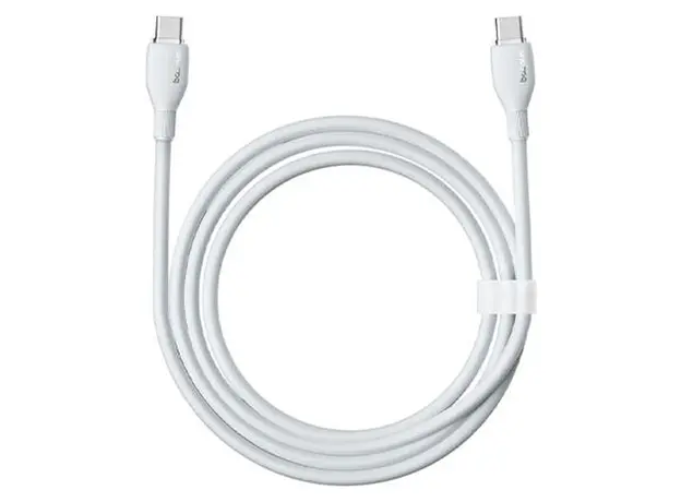 Cable Baseus P10355702221-B1 Pudding Series Fast Charging Cable Type-C to Type-C 100W 1.2m Stellar White, 3 image