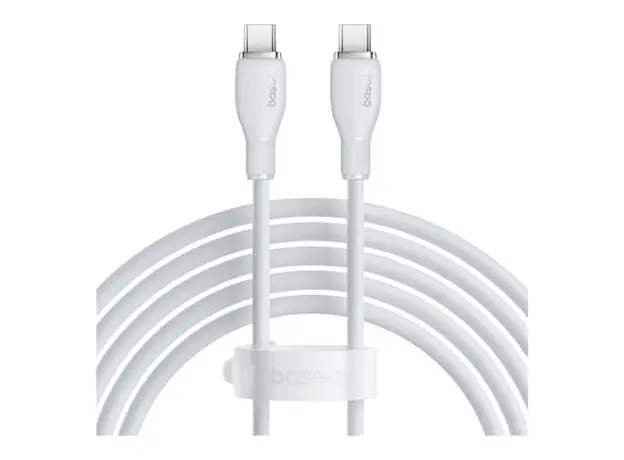 Cable Baseus P10355702221-B2 Pudding Series Fast Charging Cable Type-C to Type-C 100W 2m Stellar White