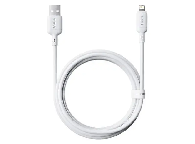 Cable Baseus P10377702213-01 Silky Series Fast Charging Cable USB to Lightning 2.4A 2m Moon White