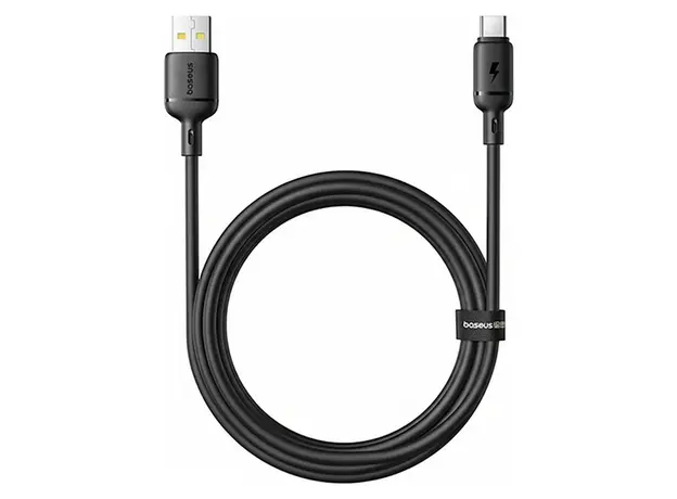 Cable Baseus P10377703113-02 Silky Fast Charging Data Cable USB-A to USB-C 3A 1m Black