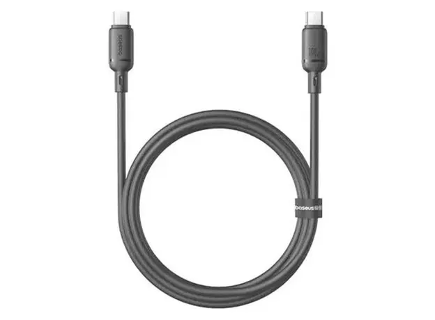 Cable Baseus P10377704113-00 Silky Series Fast Charging Cable Type-C to Type-C 100W 1m Black