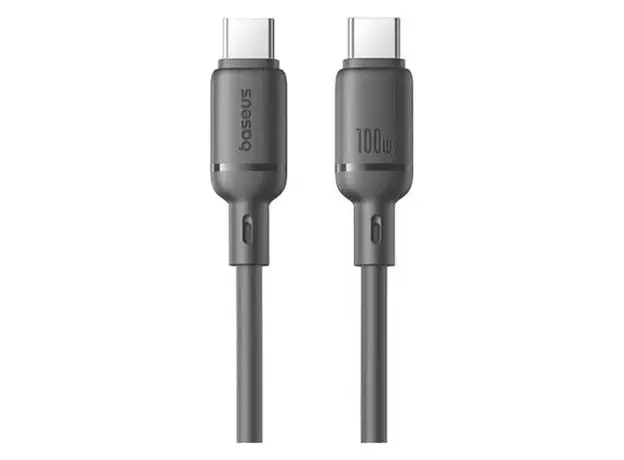 Cable Baseus P10377704113-00 Silky Series Fast Charging Cable Type-C to Type-C 100W 1m Black, 2 image
