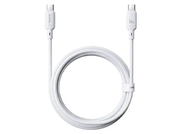 Cable Baseus P10377704213-01 Silky Series Fast Charging Cable Type-C to Type-C 100W 2m White