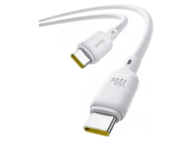 Cable Baseus P10377704213-01 Silky Series Fast Charging Cable Type-C to Type-C 100W 2m White, 3 image