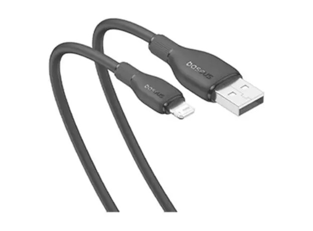 Cable Baseus Pudding Series Fast Charging Cable USB to Lightning 2.4A 1.2m P10355700111-B1 Black, 3 image