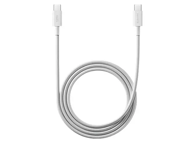 Cable Xiaomi 6A Braided USB-C to USB-C Cable 1m White