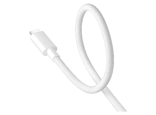 Cable Xiaomi 6A Braided USB-C to USB-C Cable 1m White, 2 image