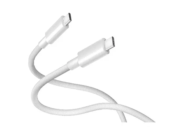 Cable Xiaomi 6A Braided USB-C to USB-C Cable 1m White, 3 image