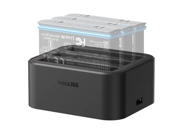 Charging Hub Insta360 X3 Fast Charge Hub, Charges 3 Batteries Simultaneously, 12V/3A PD, 3 image