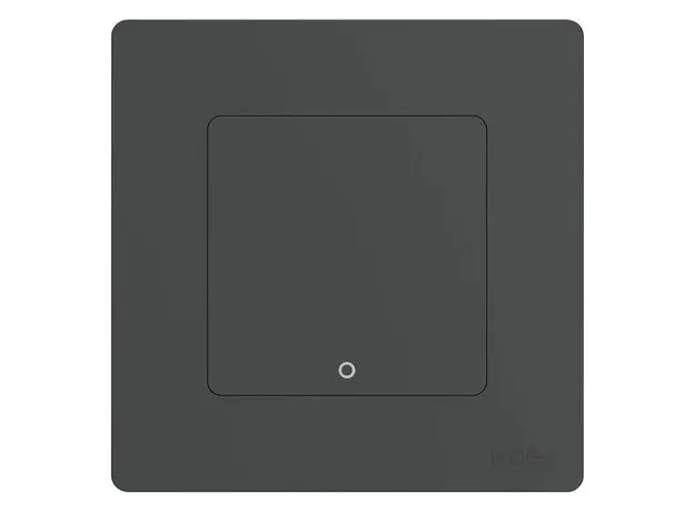 Smart Switch Moes WS-SR-EU1-L-GY-MS Wi-Fi Star Ring Smart Light Push Button Switch, 1 Gang, Grey