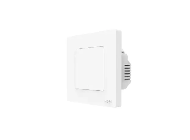 Smart Switch Moes ZS-SR-EU1-WH-MS Star Ring Smart ZigBee 3.0 Push Button Switch, 1 Gang, White, 3 image
