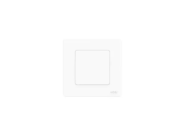 Smart Switch Moes ZS-SR-EU1-WH-MS Star Ring Smart ZigBee 3.0 Push Button Switch, 1 Gang, White