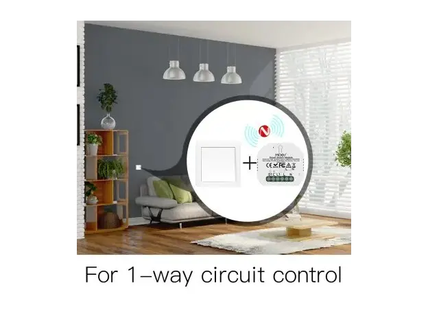 Smart Switch Module Moes ZRM-104-MS, ZigBee 3.0 + RF, 1 Gang, 10A, Alexa / Google Home, 12 image