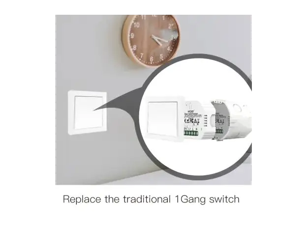 Smart Switch Module Moes ZRM-104-MS, ZigBee 3.0 + RF, 1 Gang, 10A, Alexa / Google Home, 13 image
