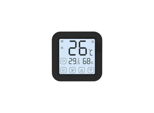 Smart IR Thermostat Moes WR-FL-S16-BK-MS, Wi-Fi, AC Remote Controller, Temperature & Humidity Sensor, Black