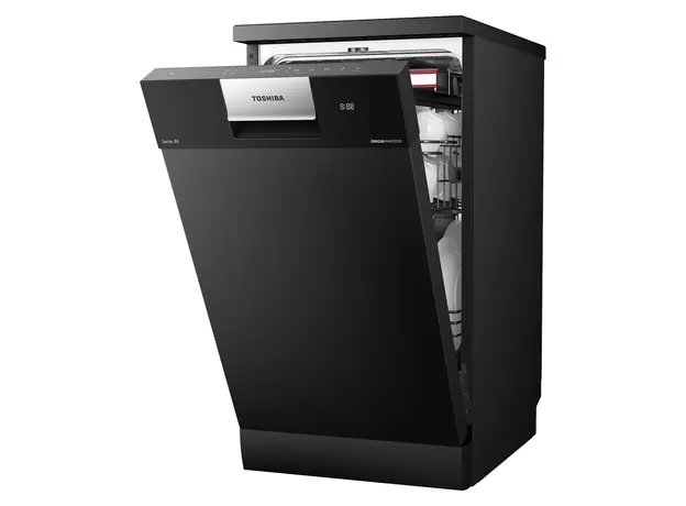 Dishwasher Toshiba DW-10F4(B)-CIS, 10 Place Settings, 8 Programs, Inverter, 45 cm, Black, 3 image