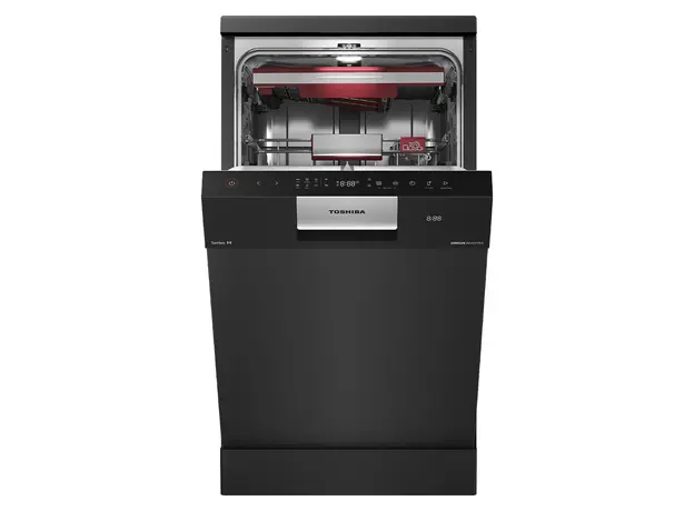 Dishwasher Toshiba DW-10F4(B)-CIS, 10 Place Settings, 8 Programs, Inverter, 45 cm, Black, 4 image