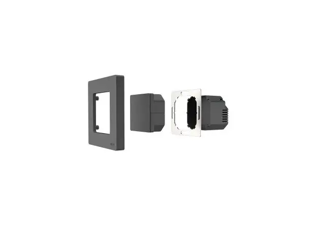 Smart Switch Moes ZS-SR-EU2-GY-MS Star Ring, Zigbee 3.0, 2 Gang Push Button, 10A, Grey, 3 image