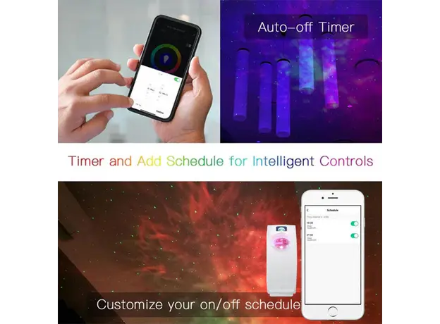 Lighting MOES WL-NX-SP-EN Smart Wi-Fi Star Projector, 5W, 16M Colors, App Control, White, 2 image