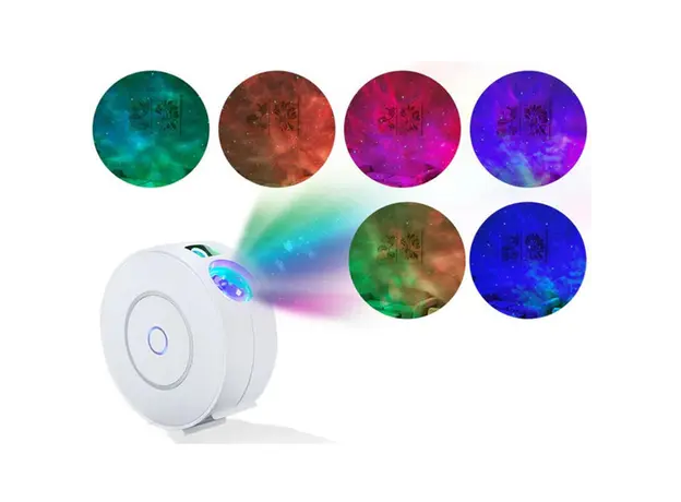 Lighting MOES WL-NX-SP-EN Smart Wi-Fi Star Projector, 5W, 16M Colors, App Control, White