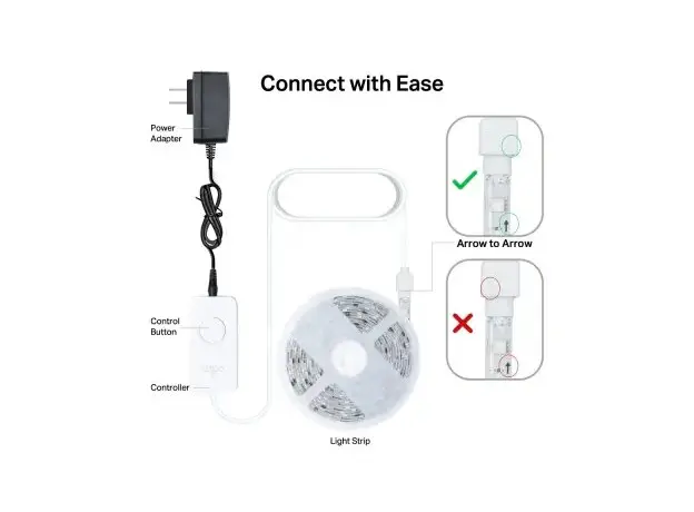 Lighting TP-Link Tapo L920-5 Smart Wi-Fi LED Light Strip, 5 m, RGBIC, 16M Colors, 50 Color Zones, Alexa/Google, 6 image