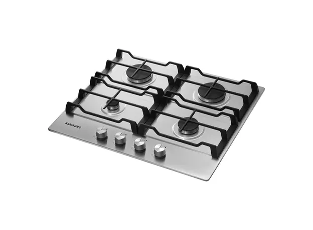 Gas Hob Samsung NA64H3010AS/WT, 60 cm, 4 Burners, 9.6 kW, Stainless Steel, 2 image