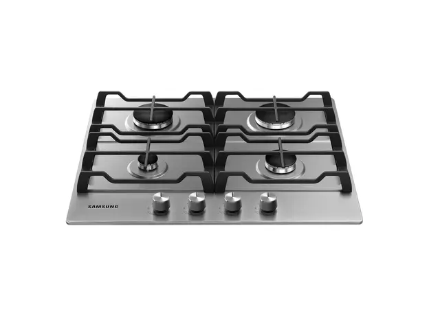 Gas Hob Samsung NA64H3010AS/WT, 60 cm, 4 Burners, 9.6 kW, Stainless Steel, 3 image