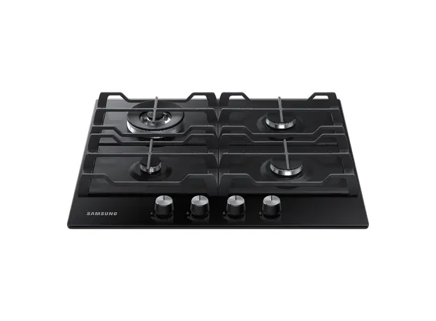 Gas Hob Samsung NA64H3030AK/WT, 60 cm, 4 Burners, Triple Crown 3.8 kW, Tempered Glass, Black