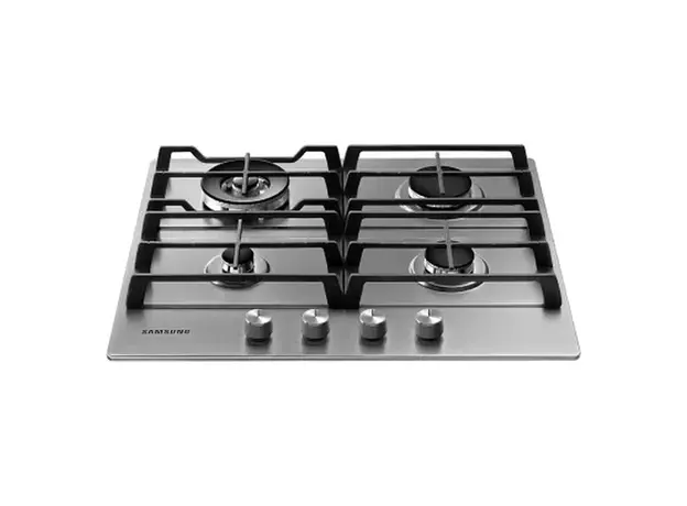 Gas Hob Samsung NA64H3040AS/WT, 60 cm, 4 Burners, Triple Crown 4.0 kW, Stainless Steel