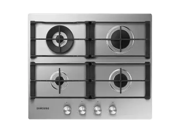 Gas Hob Samsung NA64H3040AS/WT, 60 cm, 4 Burners, Triple Crown 4.0 kW, Stainless Steel, 2 image