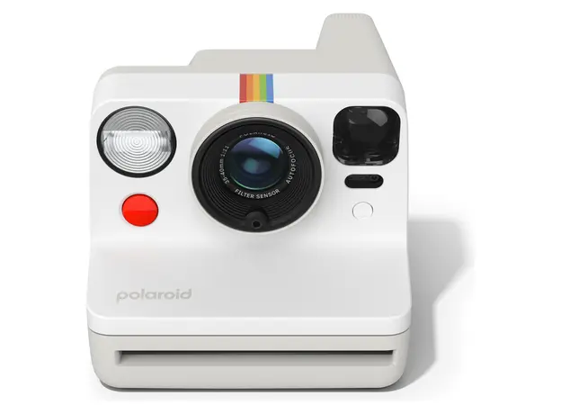 Instant camera Polaroid Now Generation 3 Pebble White 009155