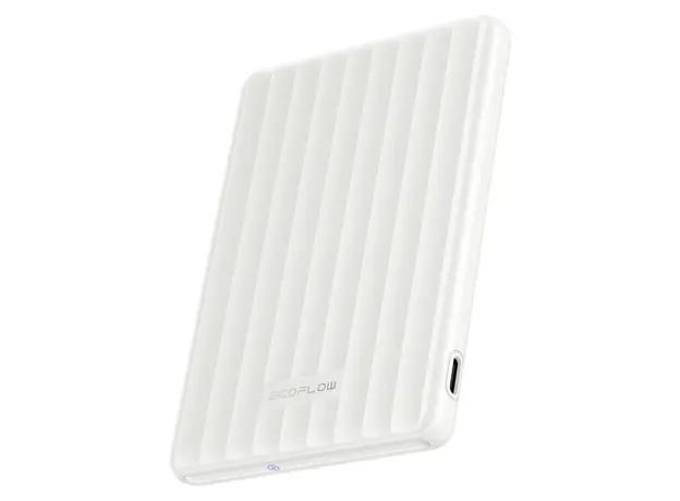 Power Bank EcoFlow RAPID Mag 5000mAh EF-RAPIDQI1-5K-W, Magnetic 7.5W, USB-C 20W, Pearl White