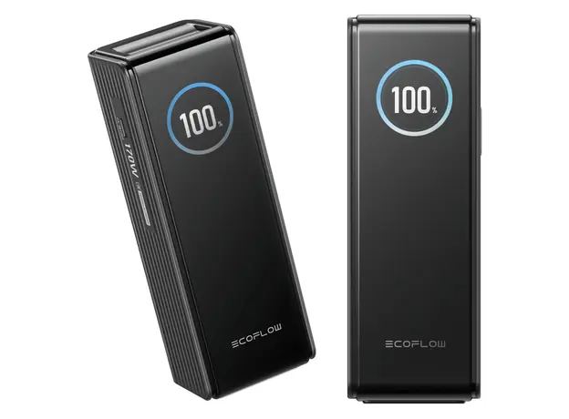 Power Bank EcoFlow RAPID Power Bank 25000mAh, 170W, 2x USB-C 140W, USB-A, TFT Display, Black, 2 image
