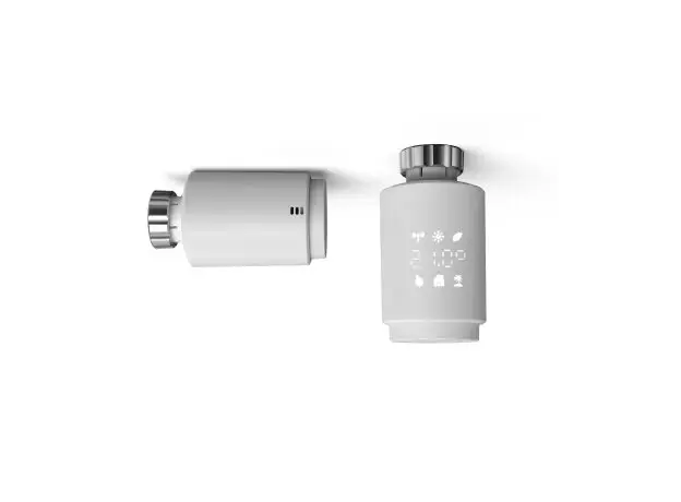 Smart Radiator Thermostat Moes ZTRV-ZX-TV02-EN, Zigbee 3.0, LED Display, 2x AA, White, 4 image