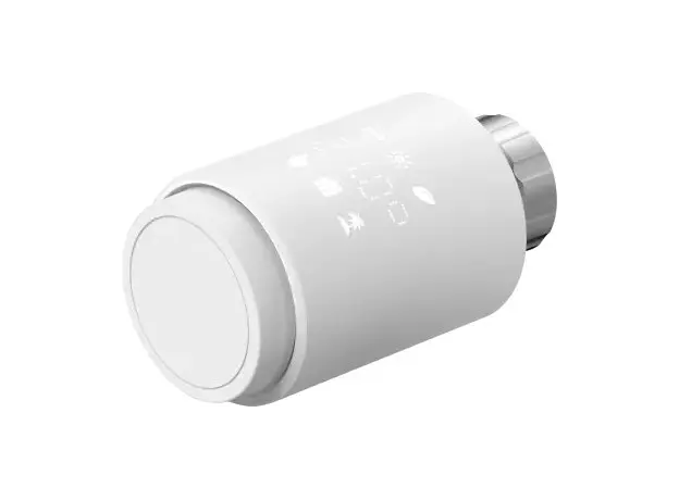 Smart Radiator Thermostat Moes ZTRV-ZX-TV02-EN, Zigbee 3.0, LED Display, 2x AA, White, 6 image