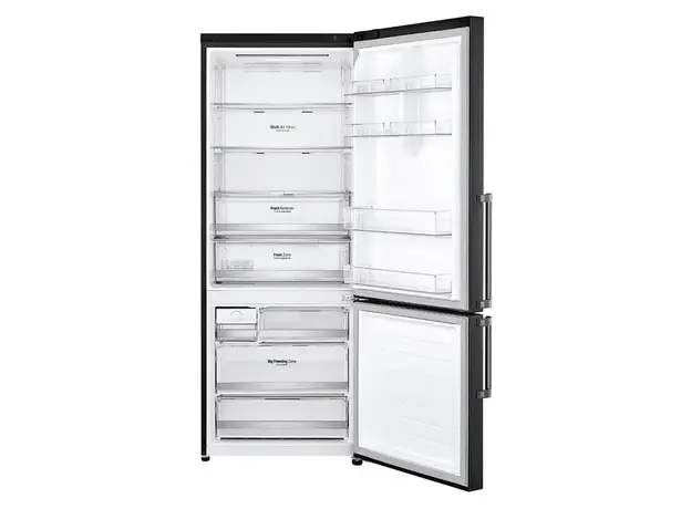 Refrigerator LG GR-B589BQCM.AMCQMER Bottom Freezer, 446 L, No Frost, Inverter, Black, 3 image